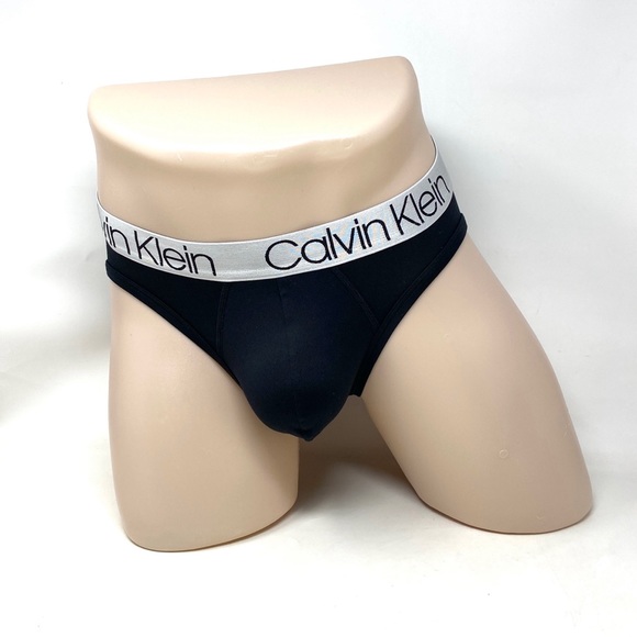 Calvin Klein Microfiber 3 Pack Hip Briefs Black Men's Underwear NP22110001 - Picture 5 of 13